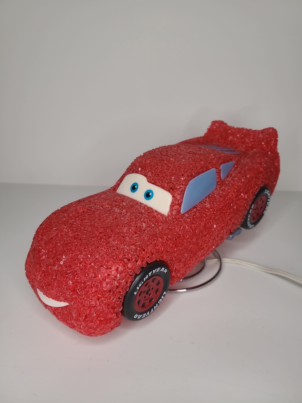 Disney Pixar Cars Lightning McQueen Night Light Lamp Popcorn Texture Kids Room
